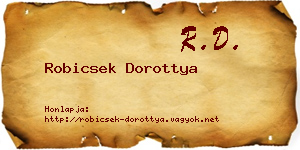 Robicsek Dorottya névjegykártya